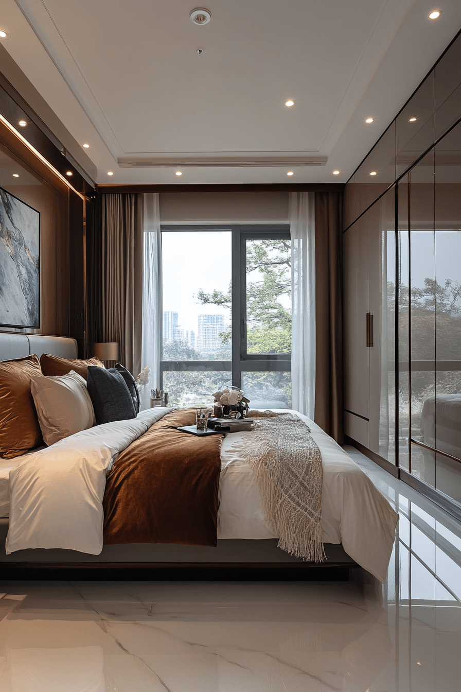 15 lacquer luxe bedroom