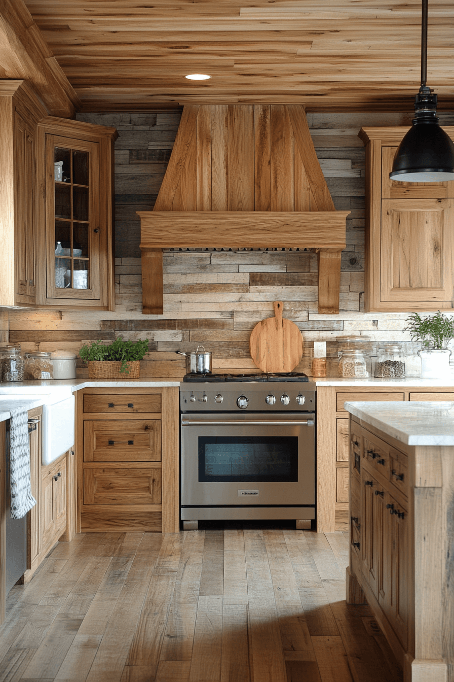 15 mixed wood hickory layers