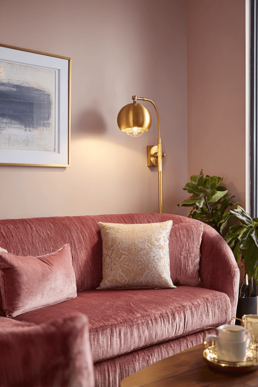 16 brass velvet warm glow