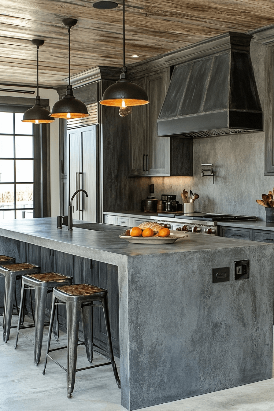 16 concrete edge kitchen look