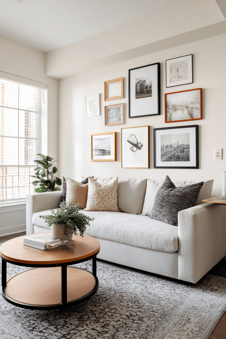 16 curated art display living