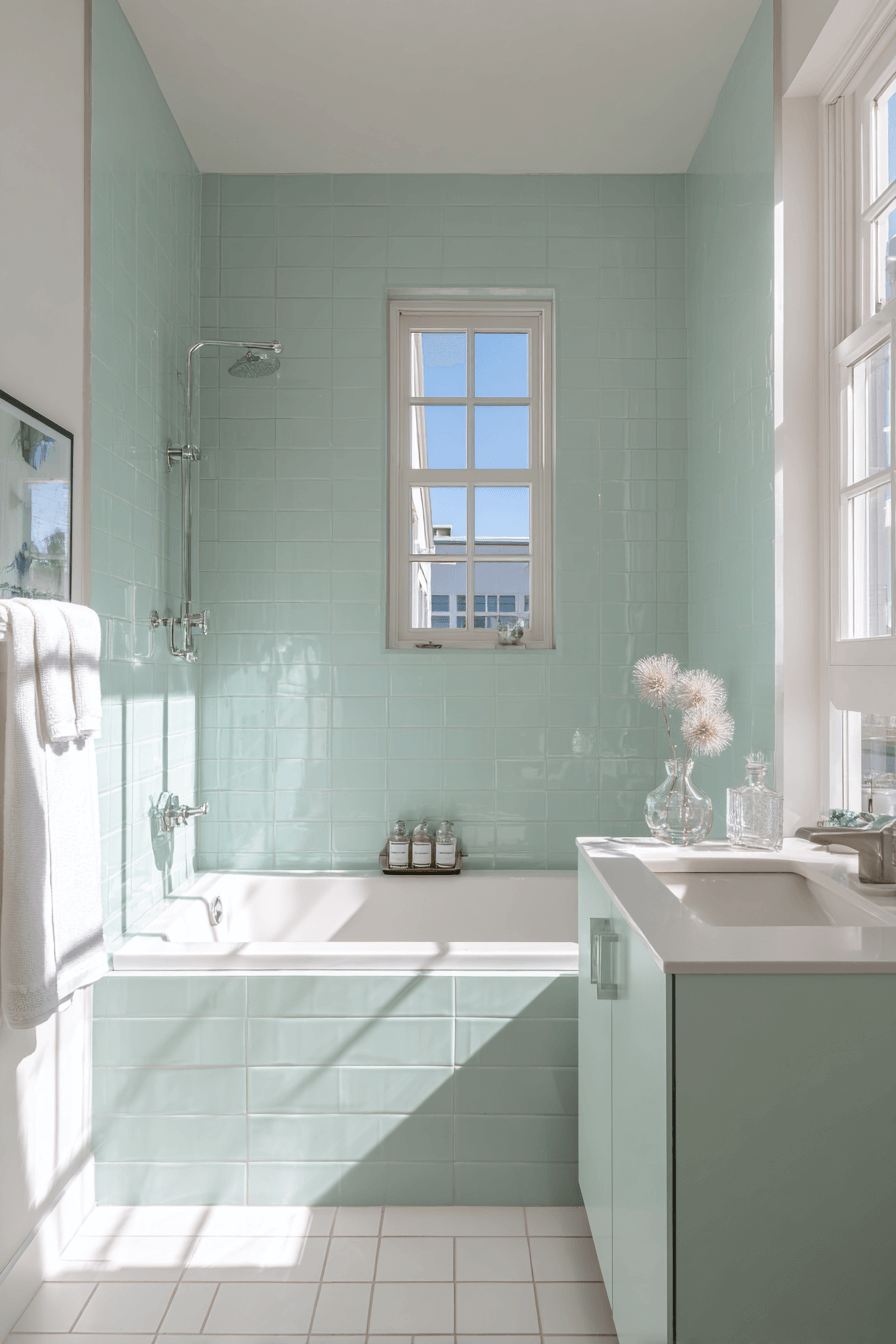 16 light kissed bathroom