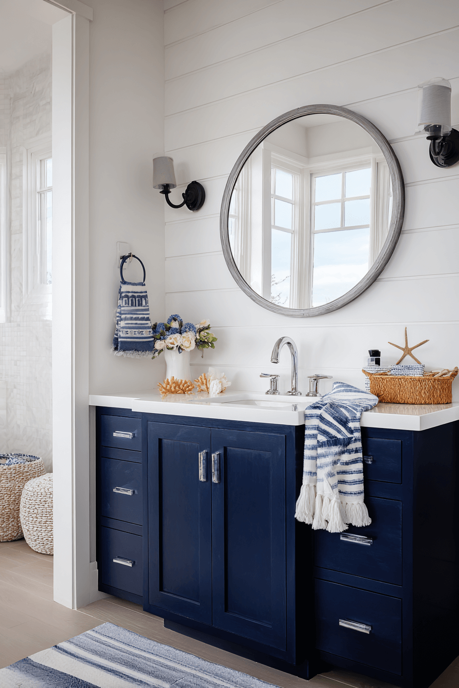 16 modern navy accent