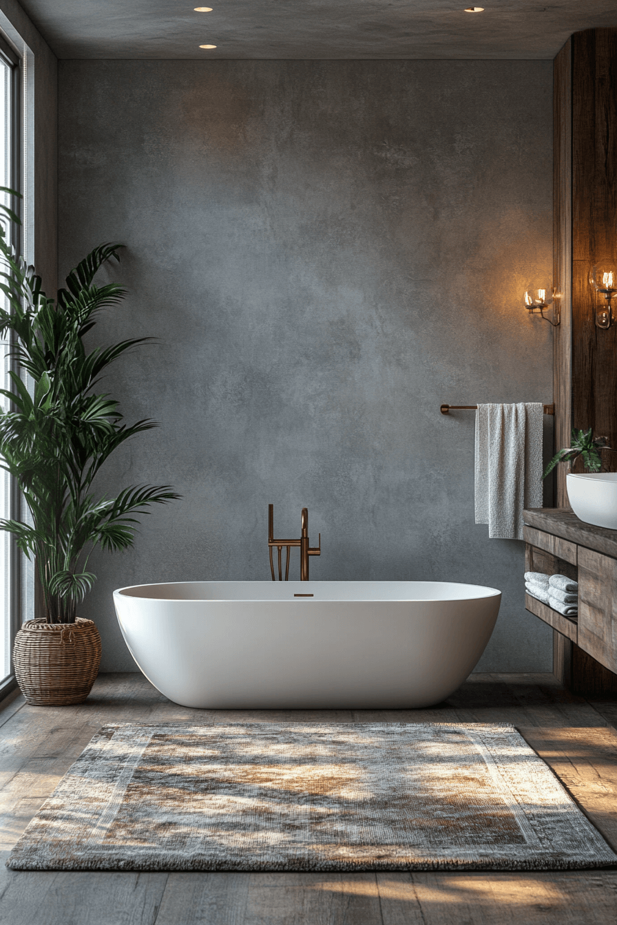 16 soft tone grey bathroom