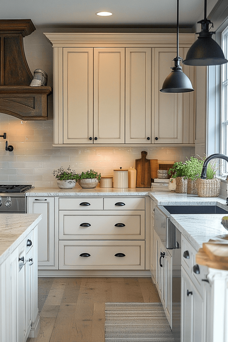 16 white glow kitchen charm