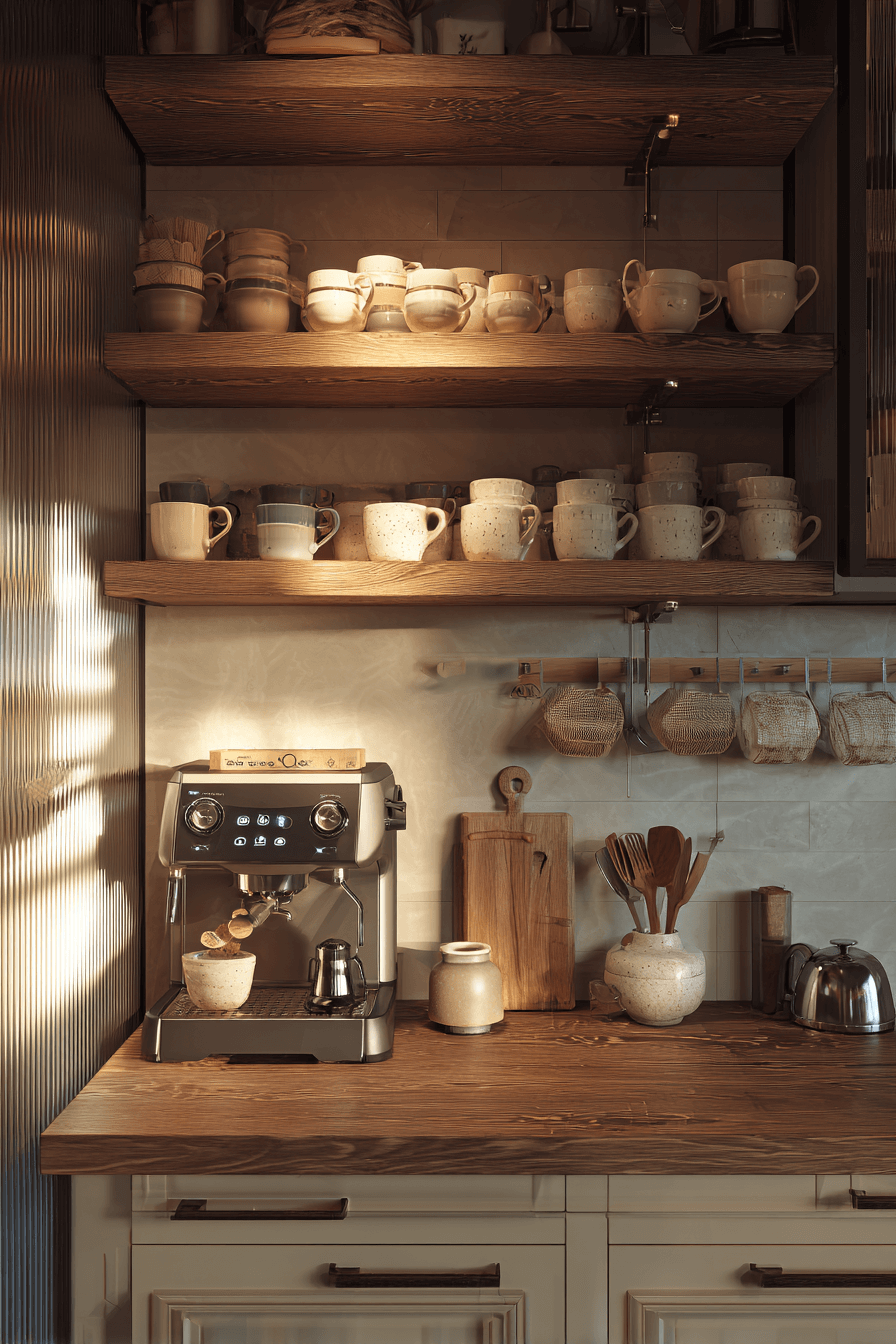 17 cozy coffee bar setup