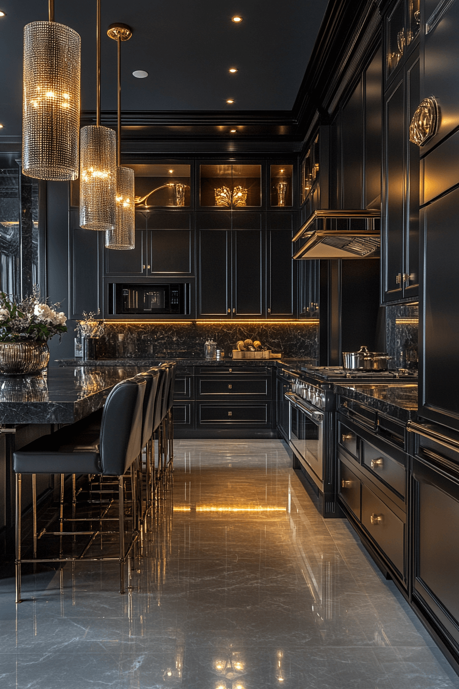 17 layered illumination kitchen