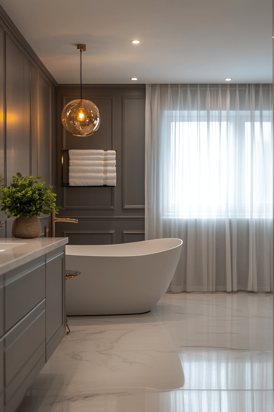 18 ash grey bathroom elegance