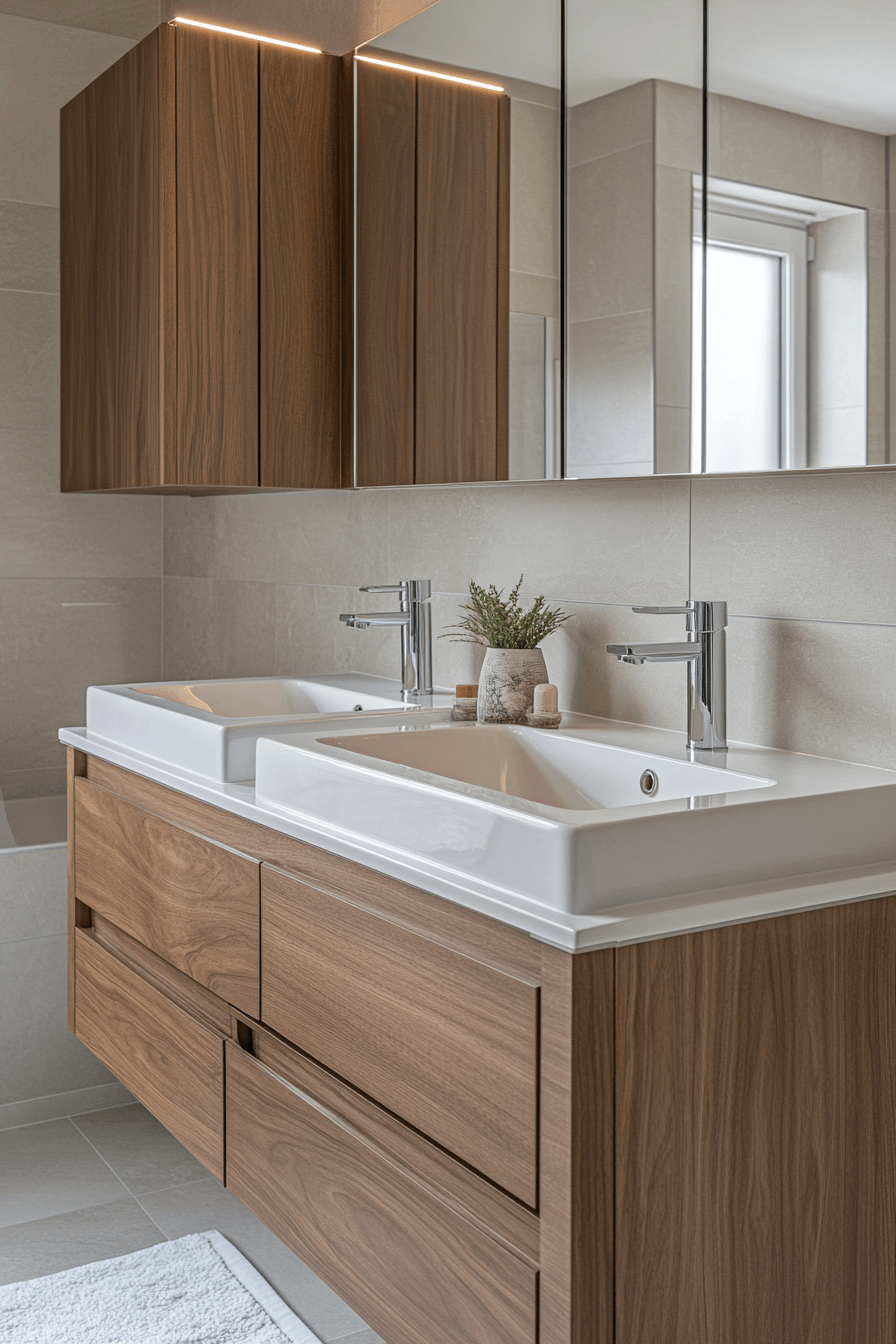 18 compact wall mount vanity