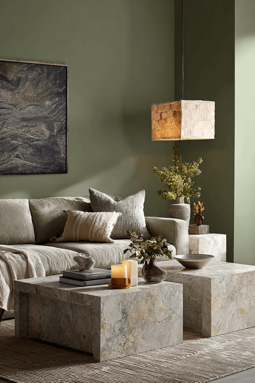 18 earth blend olive living room