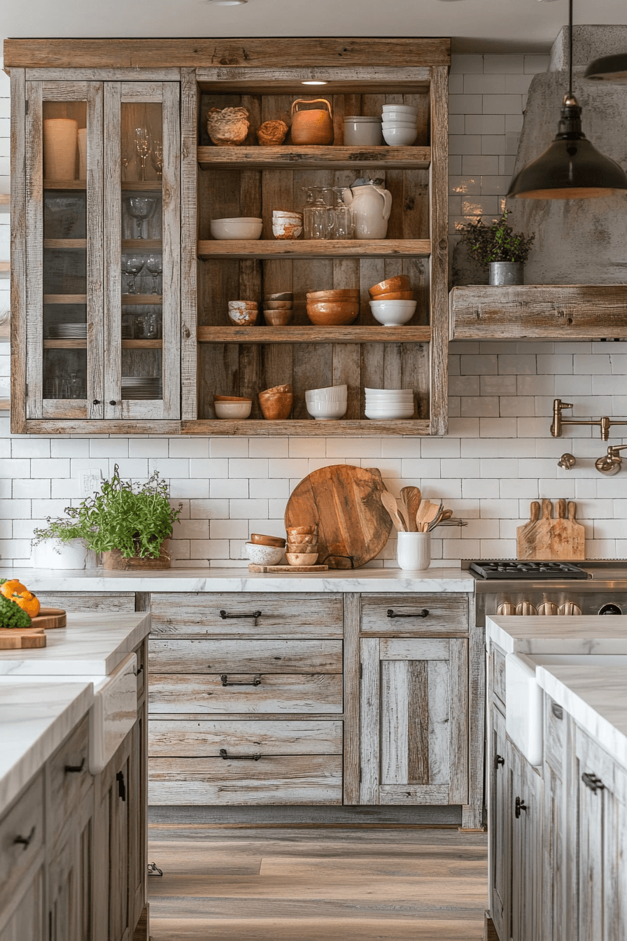 18 rustic glass displays