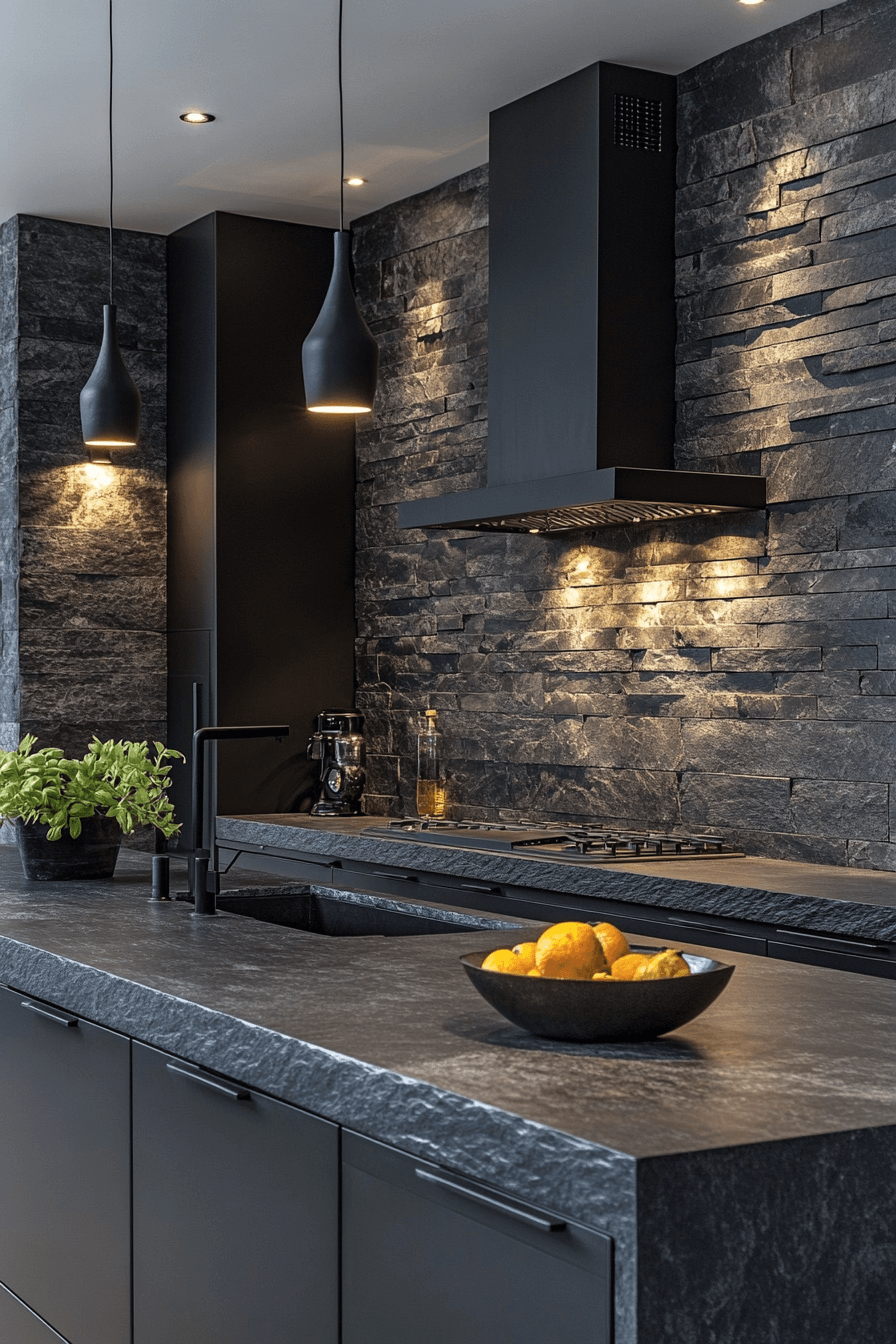 18 textured slate kitchen look