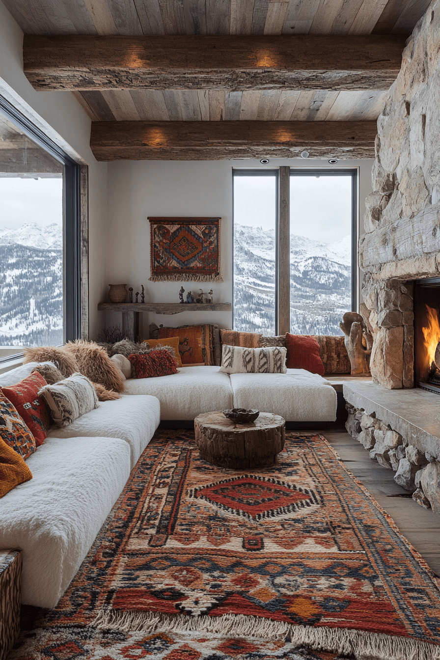 19 alpine eclectic living space
