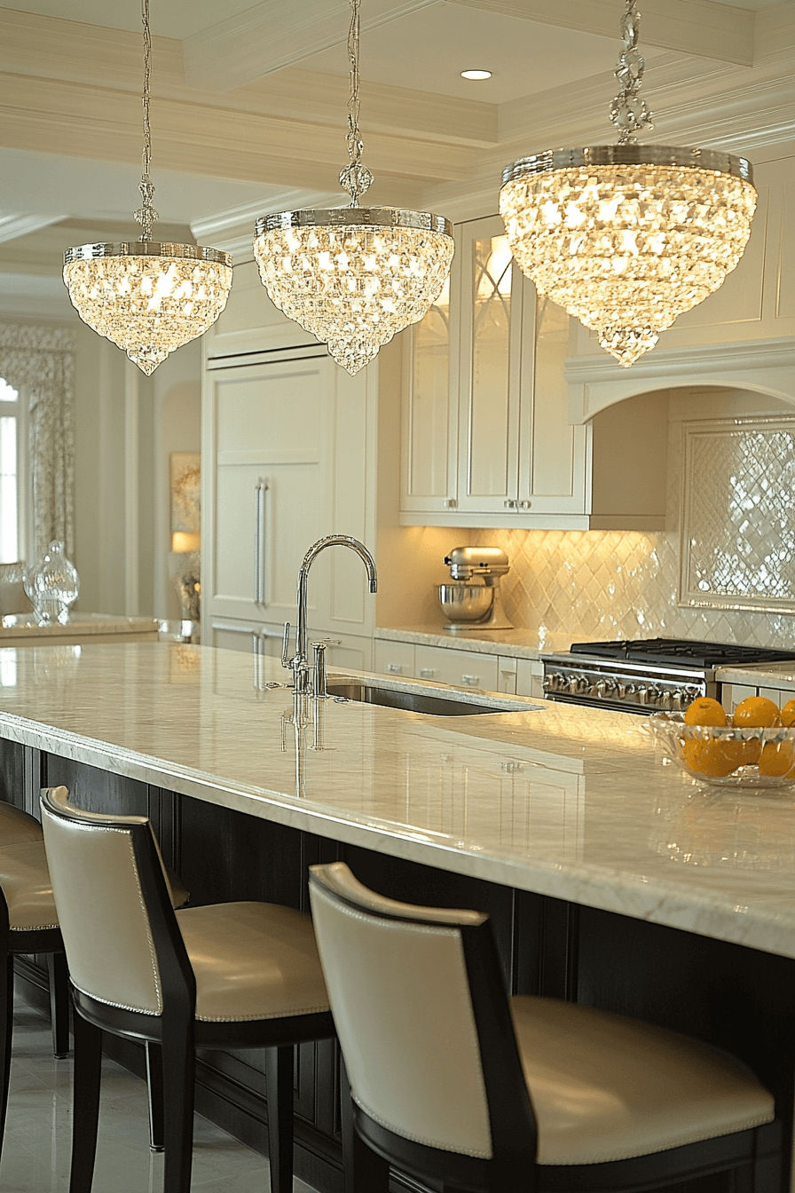 19 crystal pendant glamour