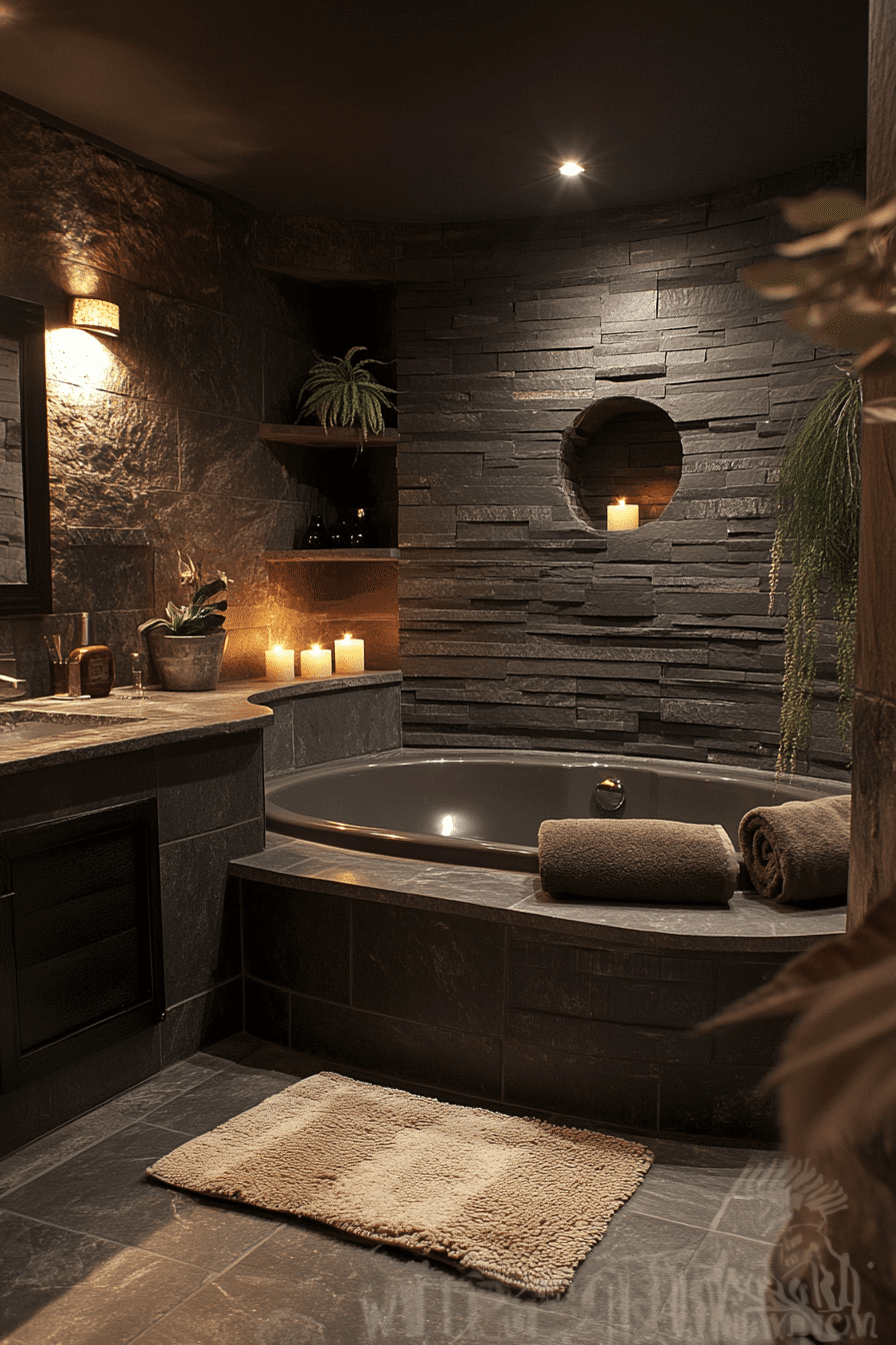 19 deep slate spa bath