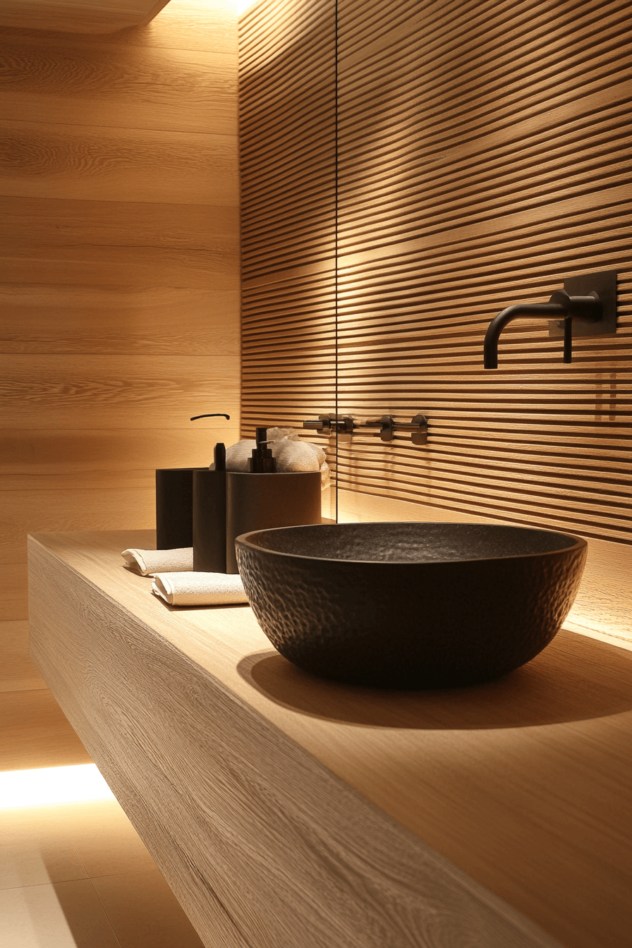 19 slatted wood calm