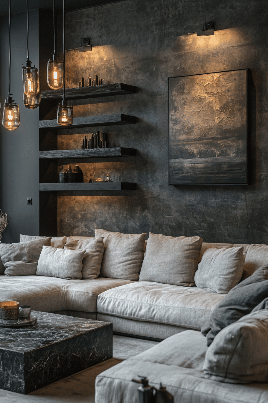 2 chic and cozy grey living room