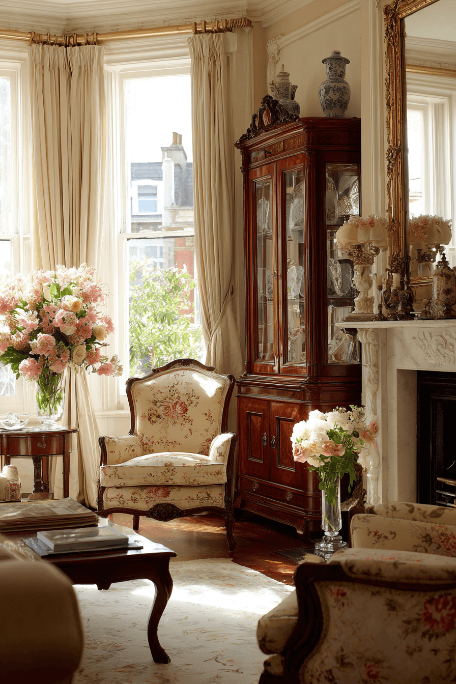 2 edwardian classic living room