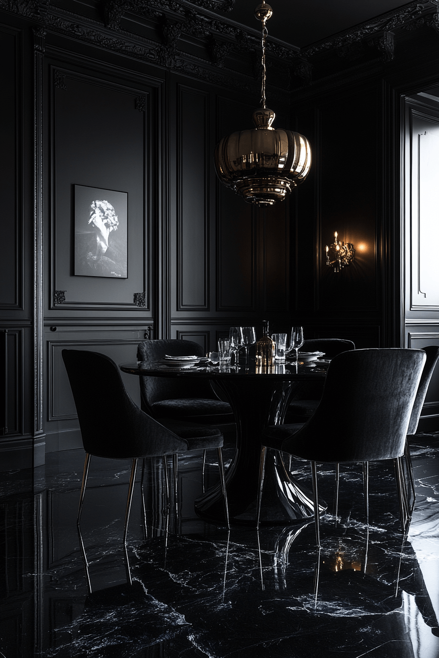 2 lacquered noir elegance