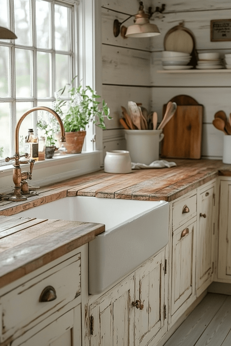 2 light washed rustic glow