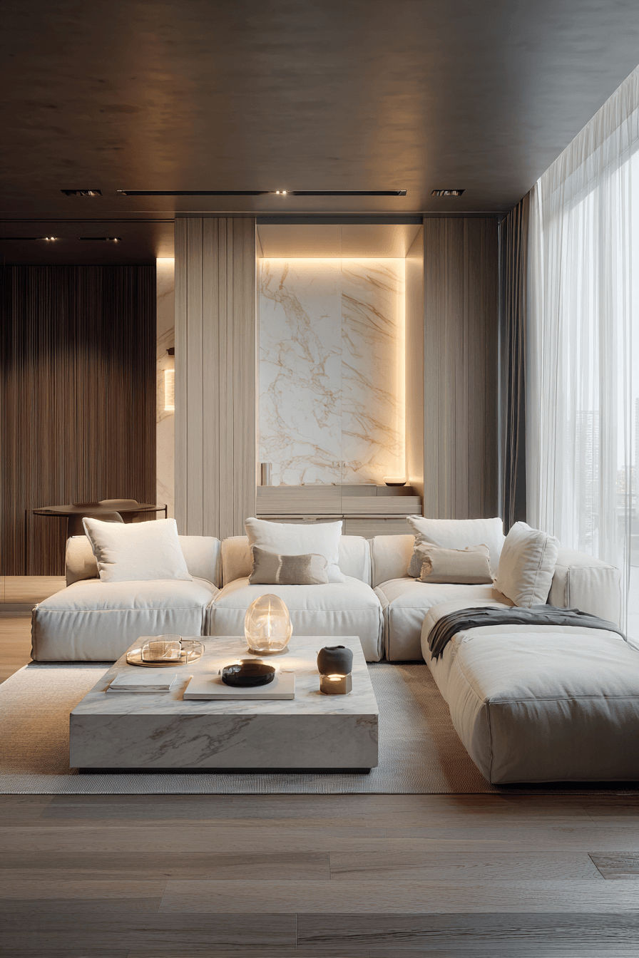 2 luxe minimal apartment mood