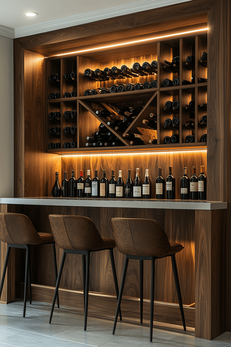 2 minimalist natural bar