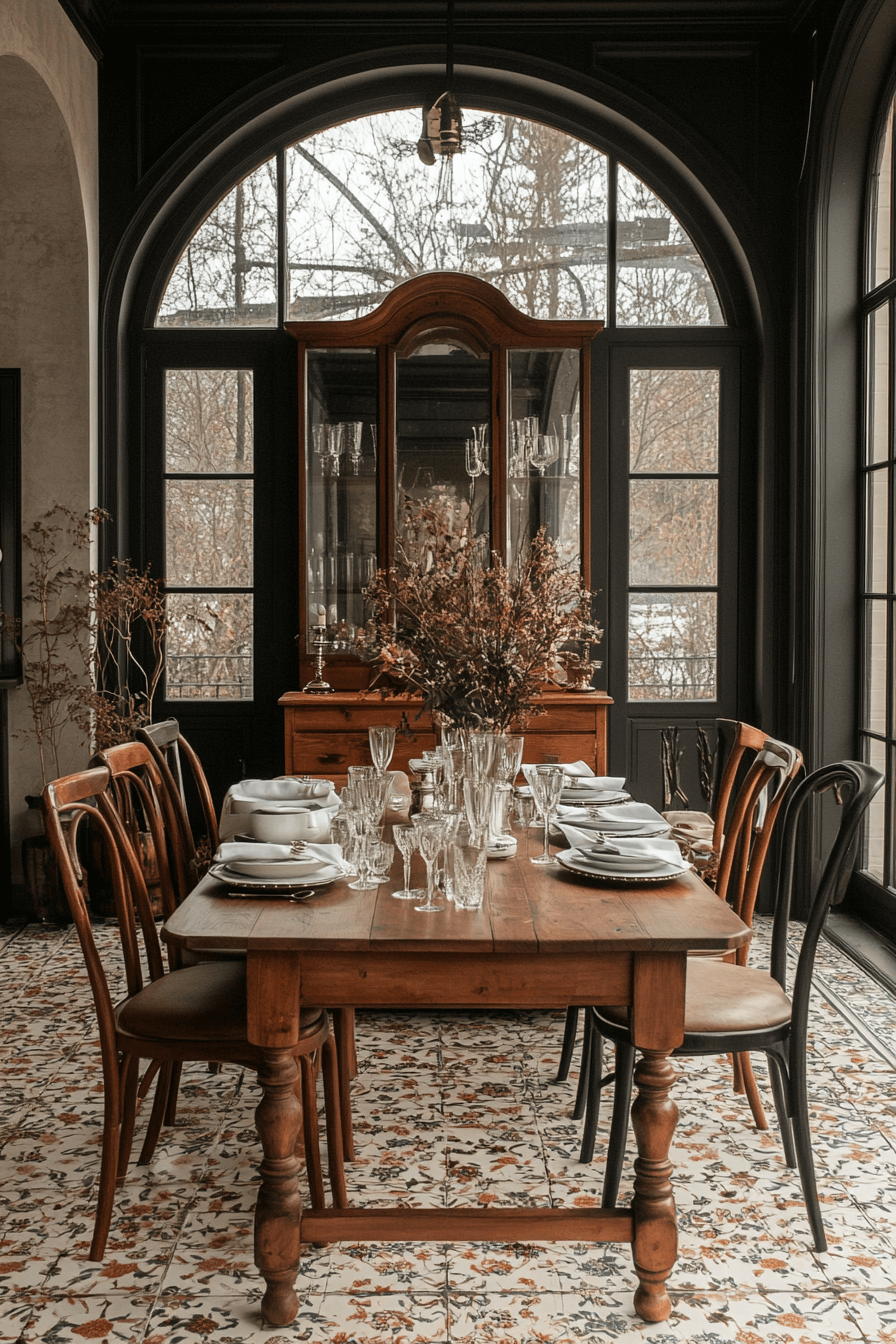 2 reflective antique mirror wall