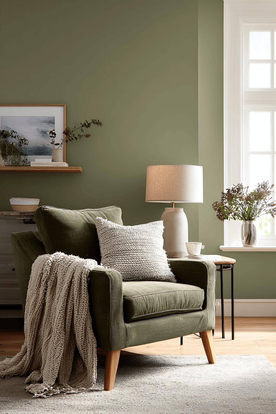 21 cozy olive corner living room