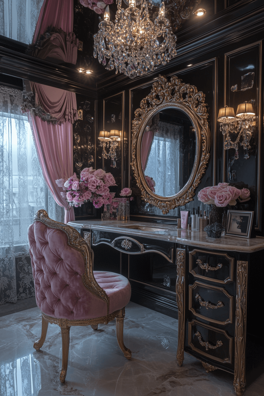 21 fluted vanity