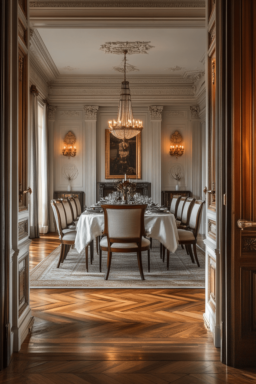 21 geometric parquet style