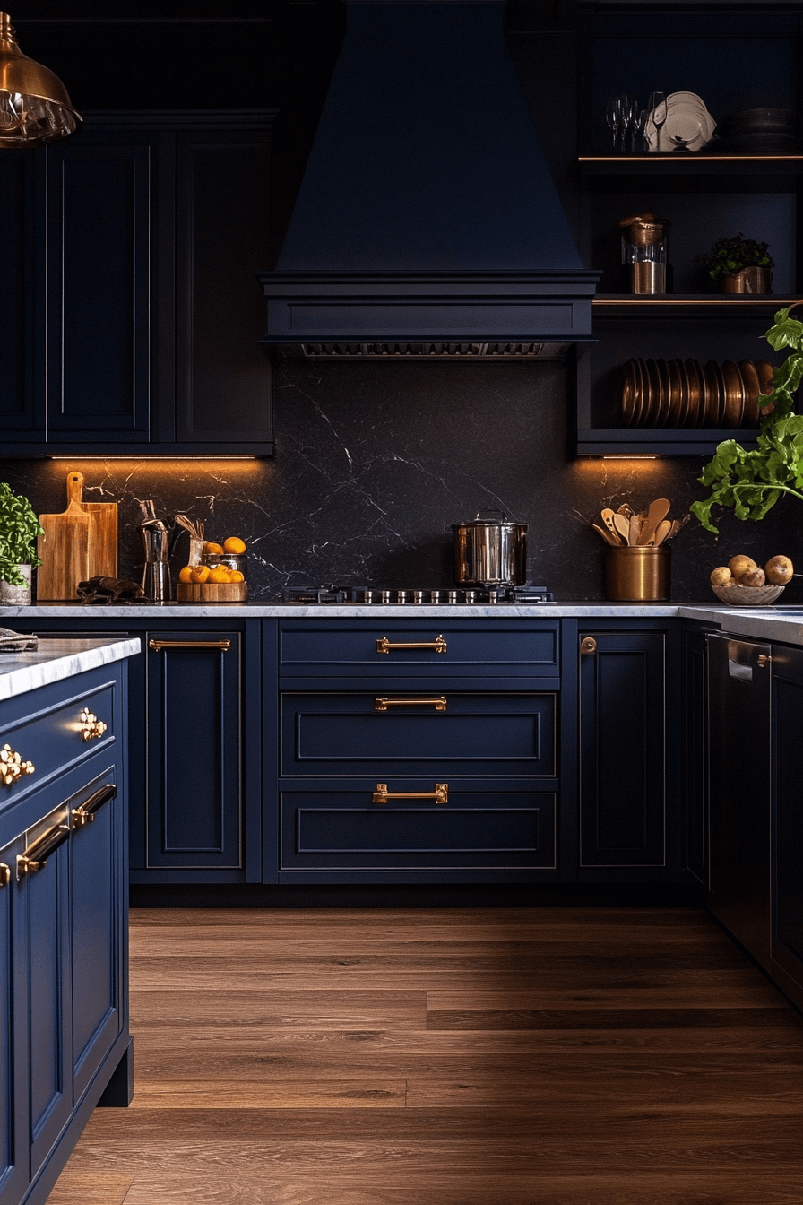 21 indigo luxe kitchen