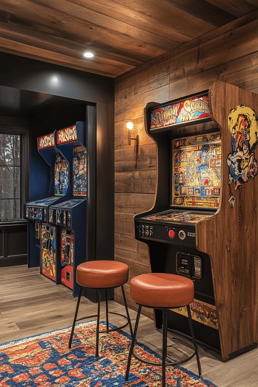 21 nostalgic game basement room
