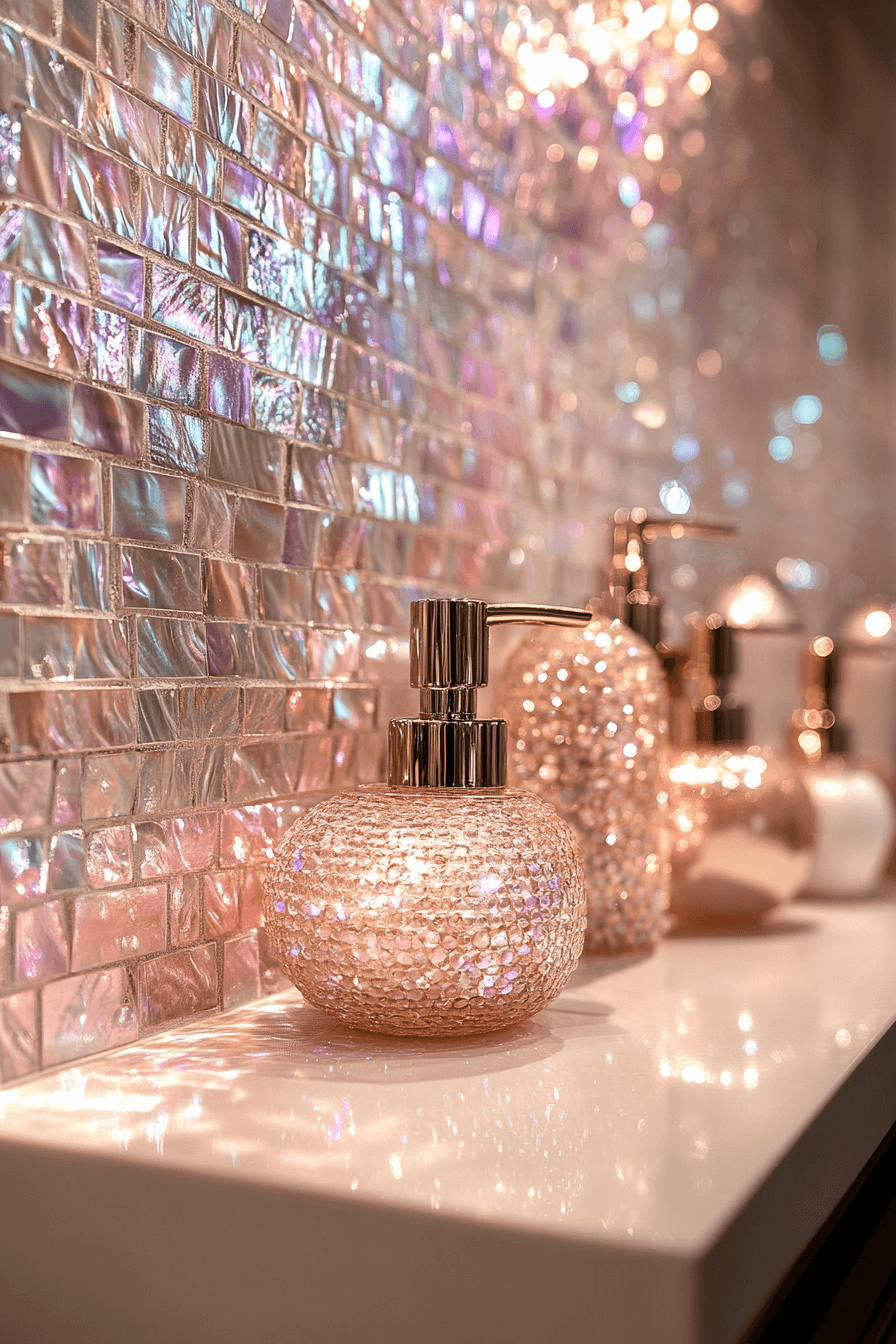 21 pearl shimmer tiles