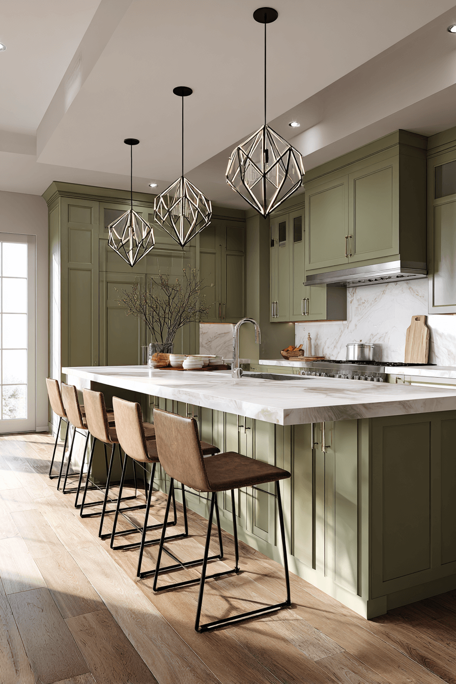 21 statement light olive