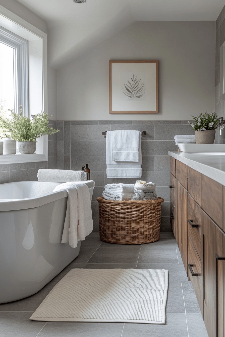 22 monochrome grey bathroom