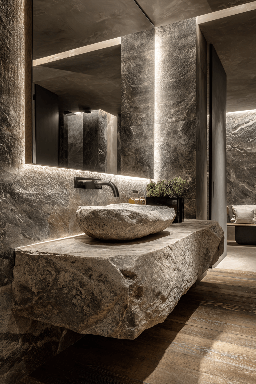 22 sculpted stone basin statements