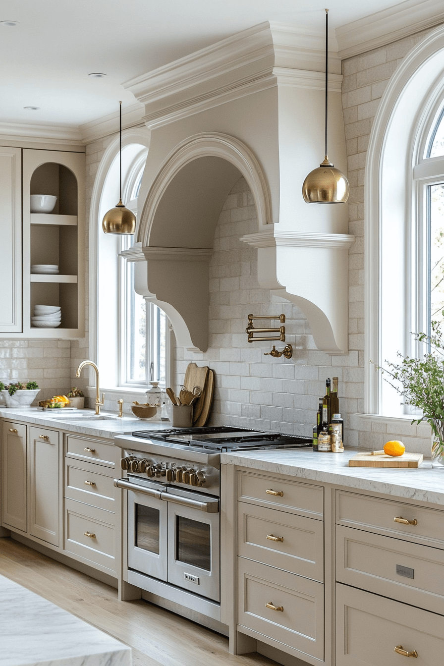 23 arched architectural niches