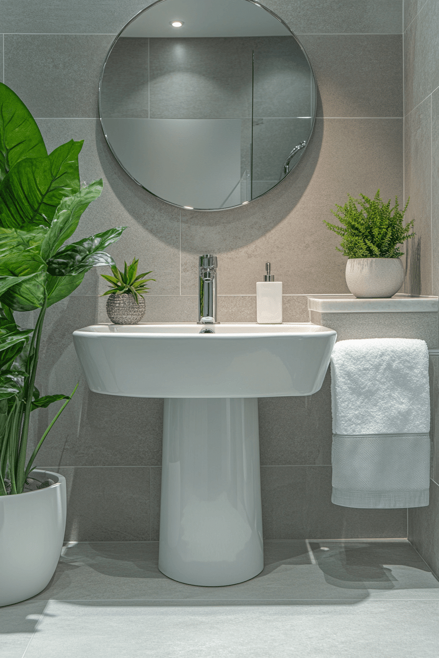 23 granite grey bath charm