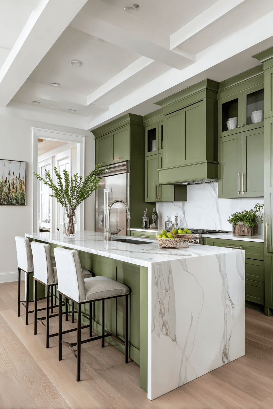 23 olive and white contrast