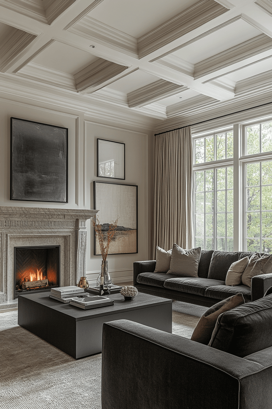 24 architectural grey living