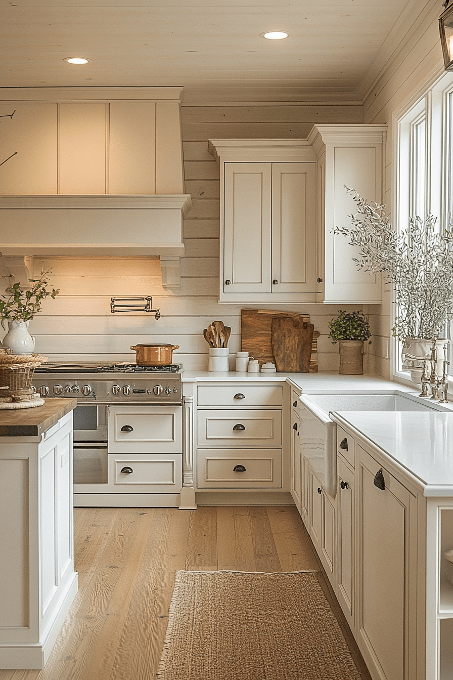 24 calm white kitchen design