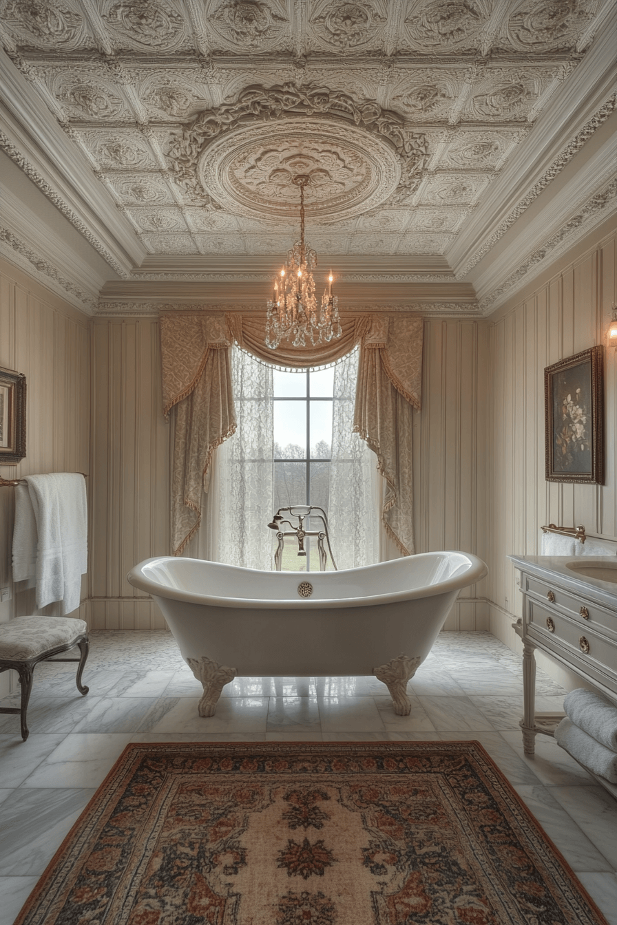 24 coffered ceiling detail