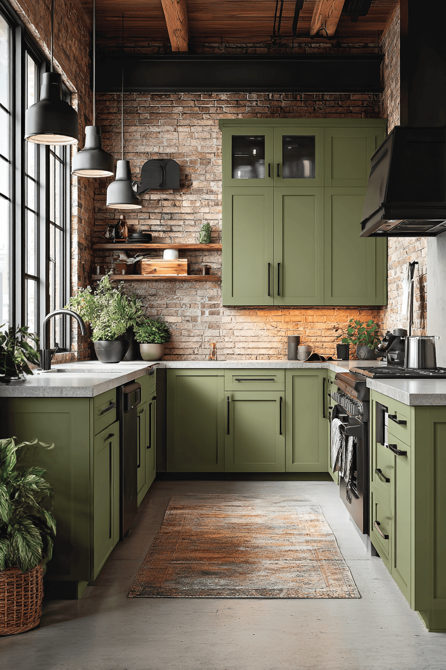 24 industrial olive edge