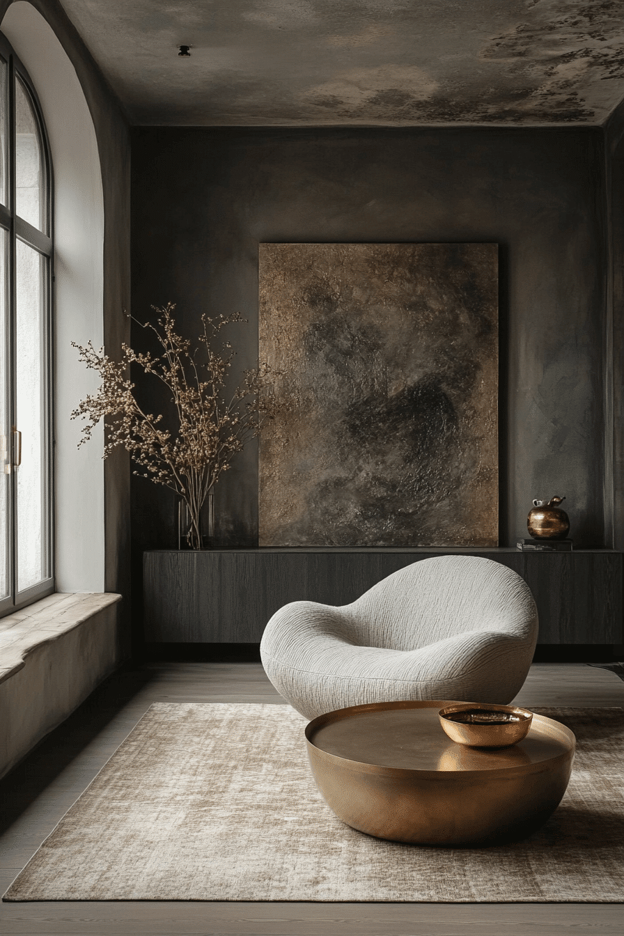 24 timeless modern charcoal living room