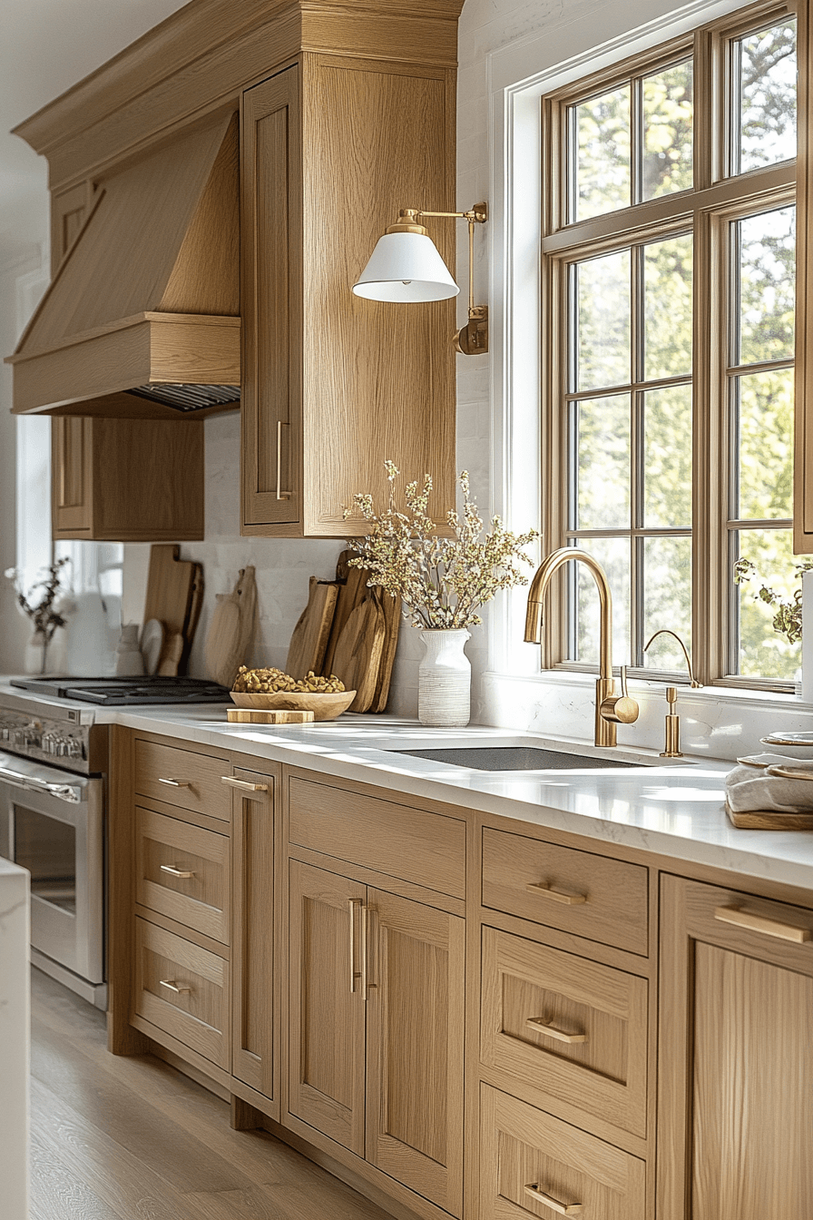 24 tranquility oak kitchen