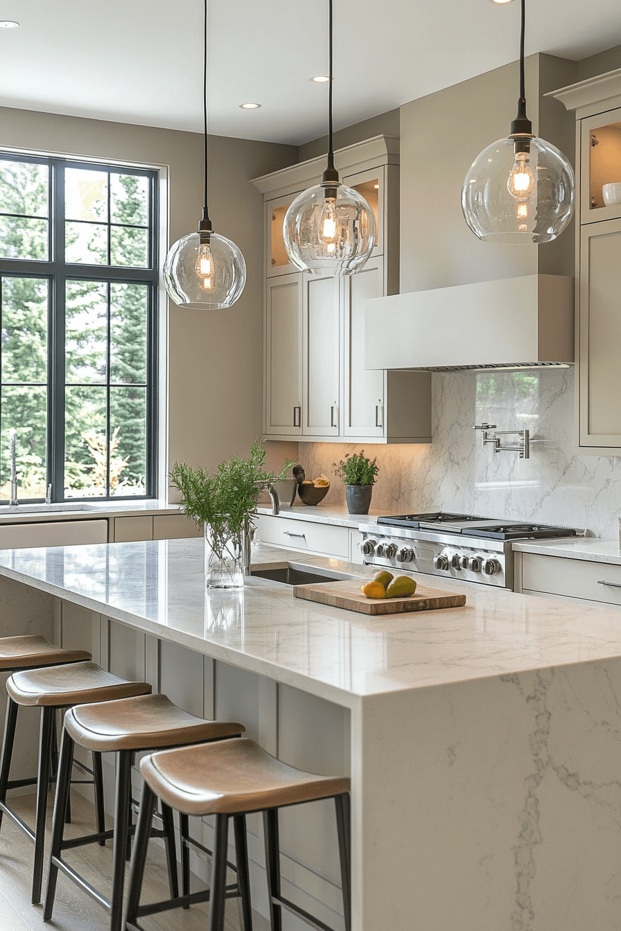 25 layered taupe kitchen style