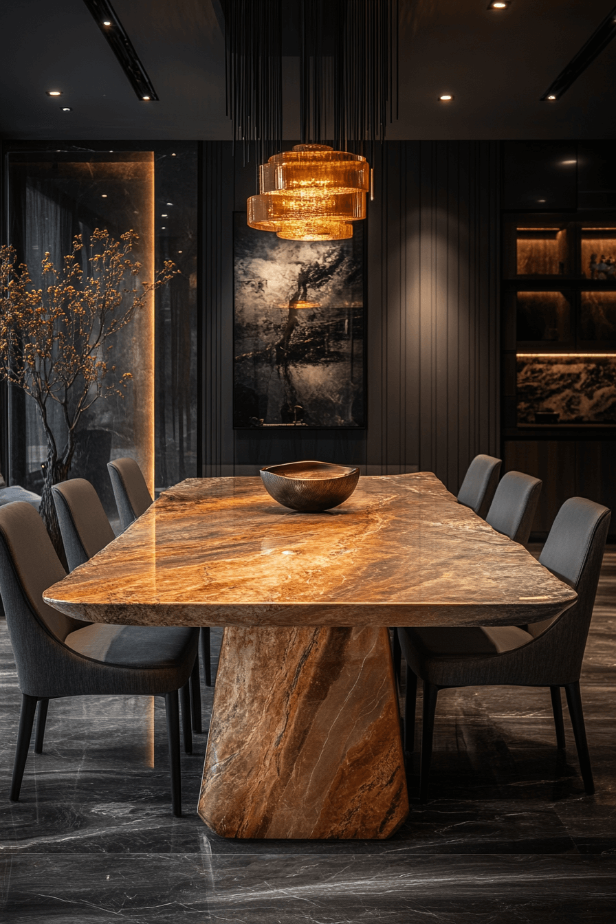 25 marble vein centerpiece