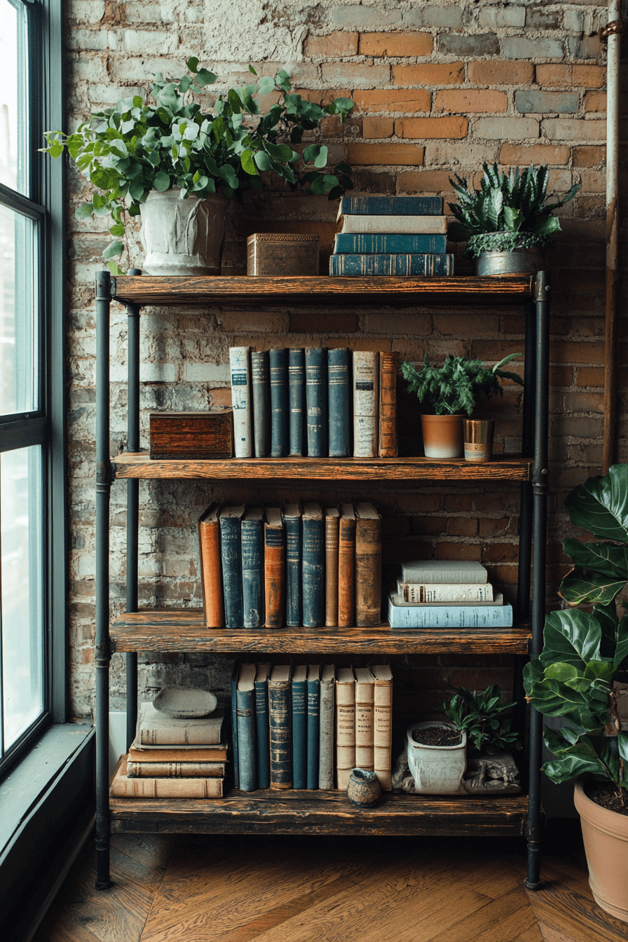 25 reclaimed industrial book stand