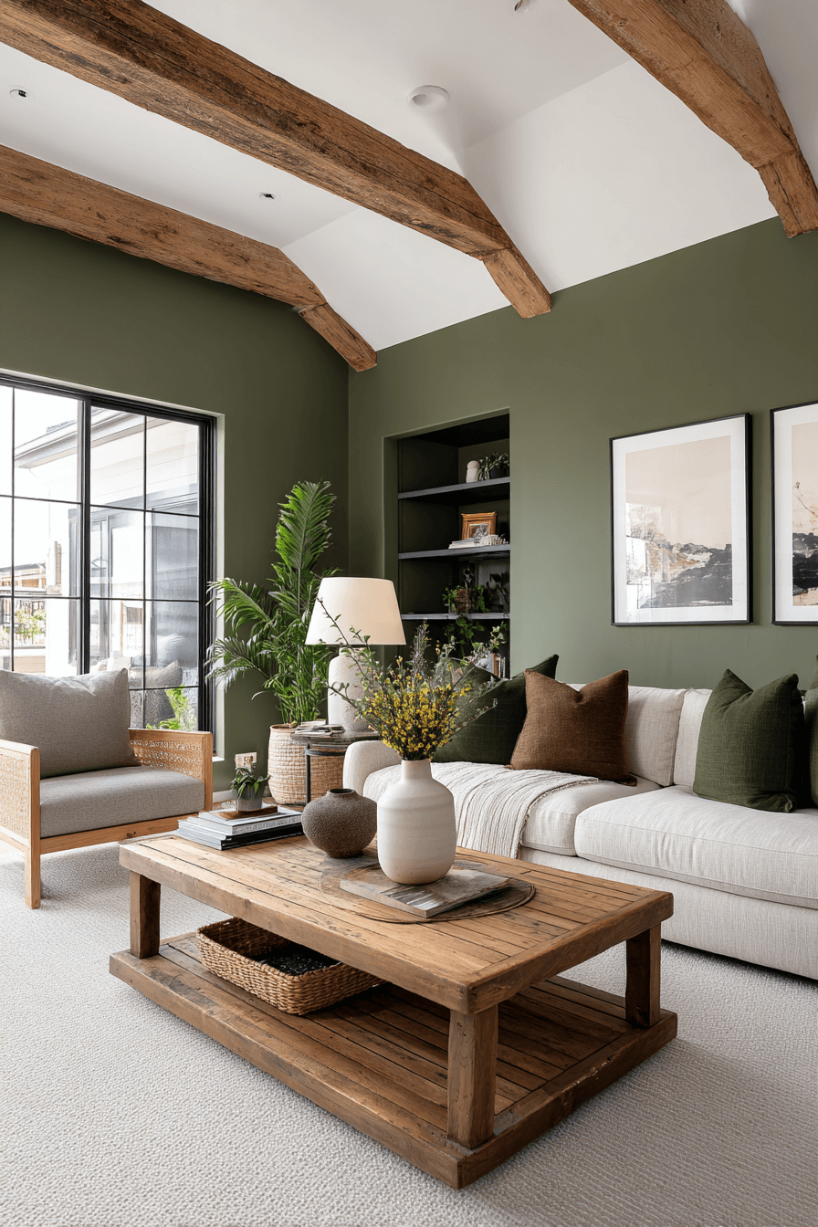 25 updated farmhouse olive living room