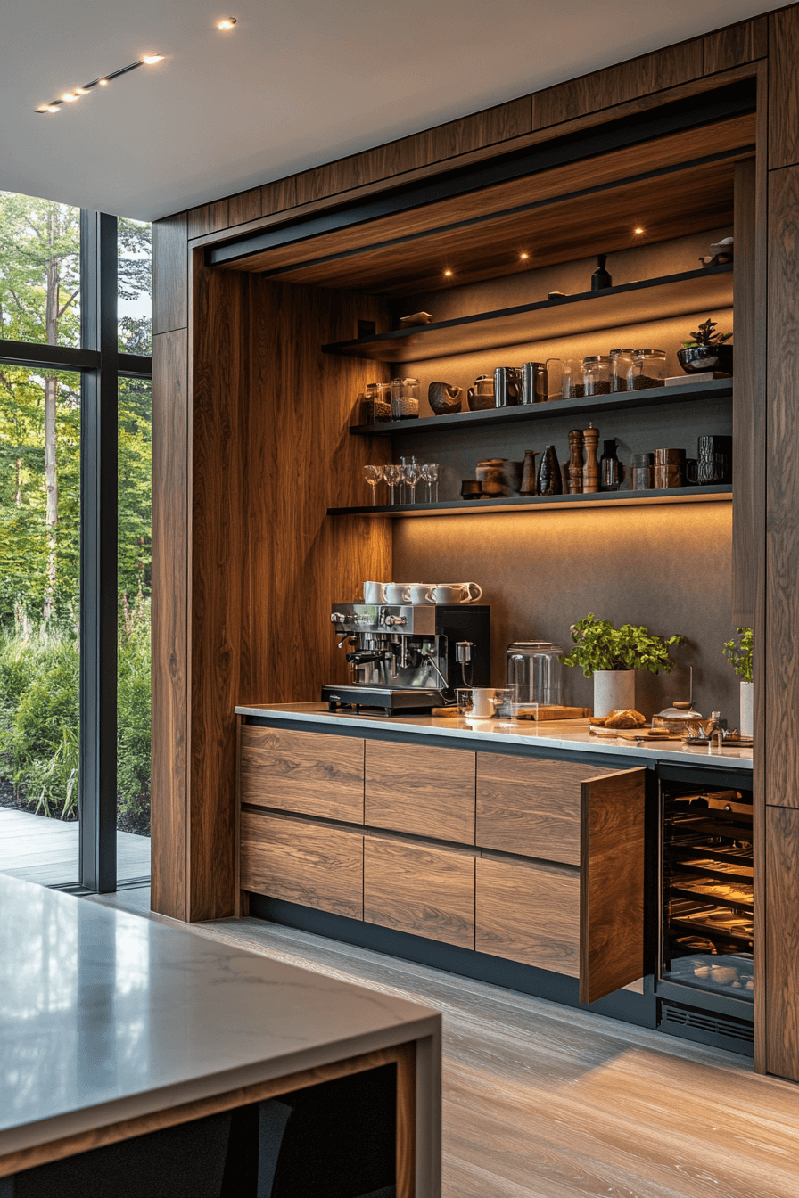 26 concealed beverage station kitchens